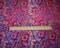 Red-Blue-Multi Polyester Floral Chinese Brocade Woven Fabric By the Yard